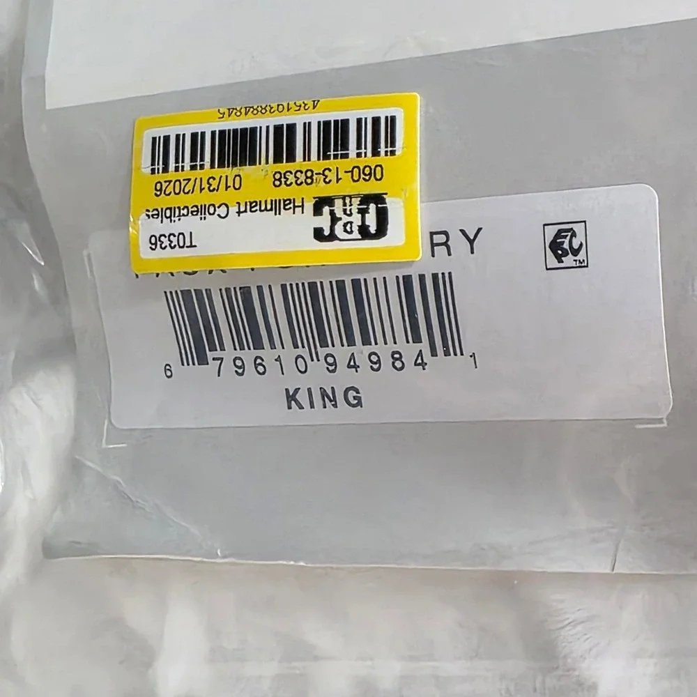 Hallmart Collectibles Comforter Set Ivory Faux‎ Fur 3 Piece King Glam Luxurious